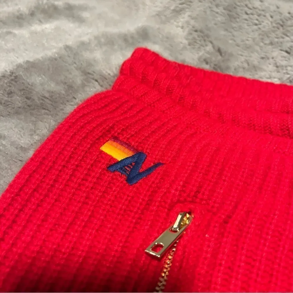 Cashmere!AviatorNation🌈CabinCashmereSweater Pant ZipPockets Made in USA